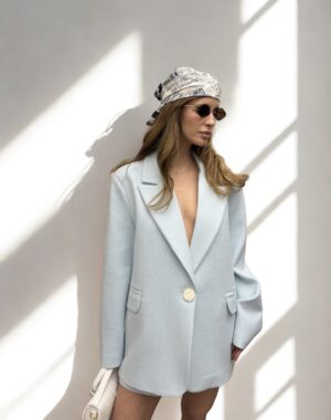 kék zakó nadrág szett s/m