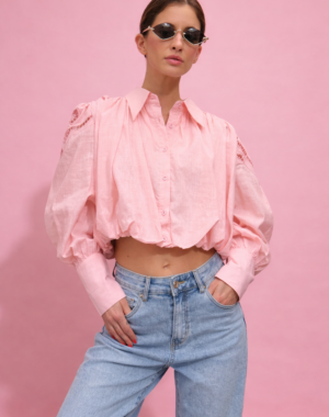 rózsaszin ing mintával s-l